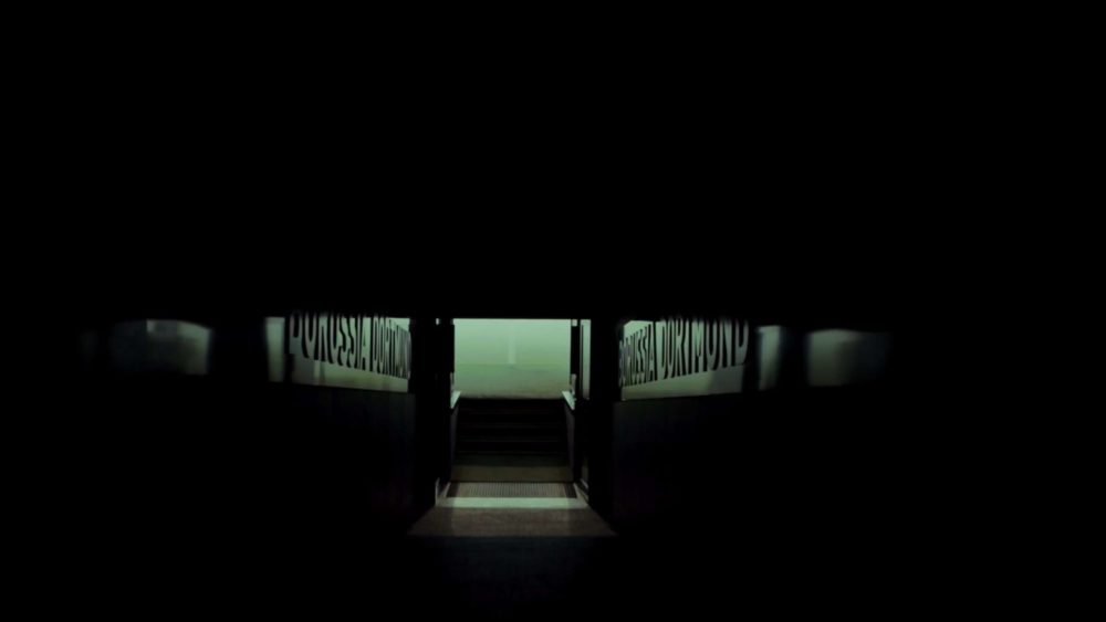 The entrance to the playing field of the Signal Iduna Park, the stadium of the football club Borussia Dortmund.