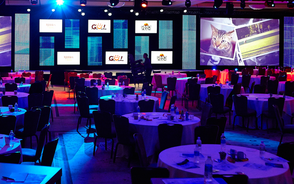 The Event room at the Spark Stages in Frankfurt, designed with Adrian Weber