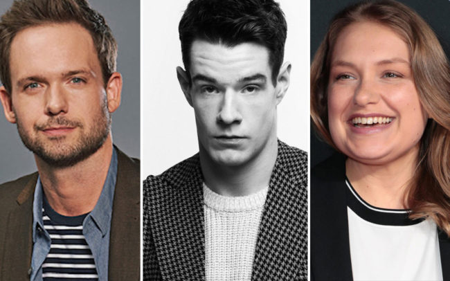 Patrick J. Adams, Star of Suits, Connor Swindells, star of Sex Education and Emmy Winner Merritt Wever get together for a new series called 